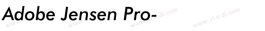 Adobe Jensen Pro字体转换